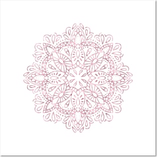 Pretty Pink Mandala Posters and Art